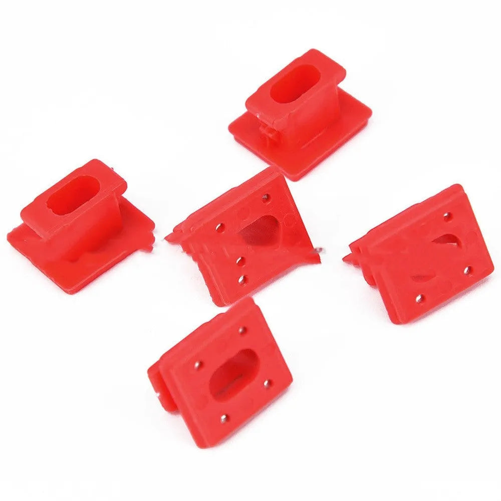 Pack of 10 black plastic BMW door trim panel retaining clips or buckles.