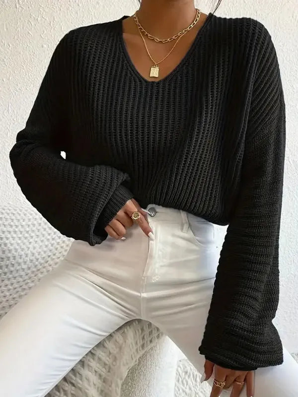 Solid colour long sleeve women's pullover top in polyester, shown in black, pink, green, sky blue, and dark red.