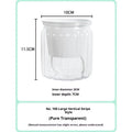 Self-absorbent transparent plastic resin flowerpot for desktop hydroponic planting of small green plants