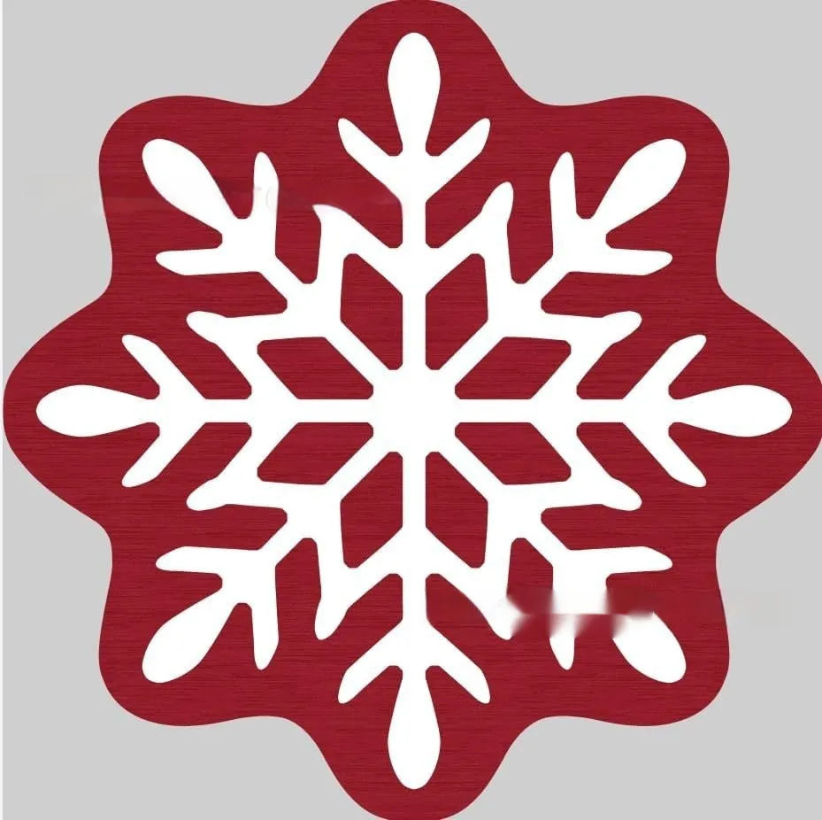 Printed round Christmas carpet with holiday design on soft polyester material