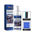 Fast Car Interior Cleaner kit with 120ml bottle, microfibre cloth, and sponge.
