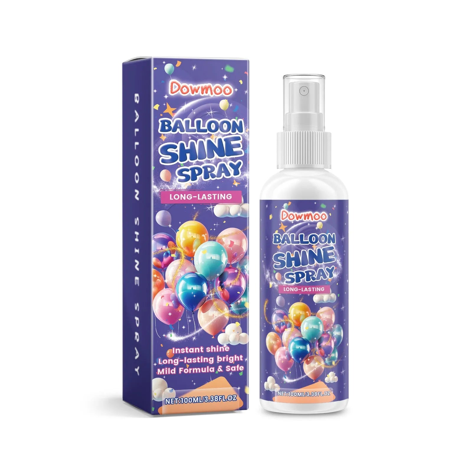 100ml aerosol can of balloon surface texture spray with lustre finish for shiny decoration