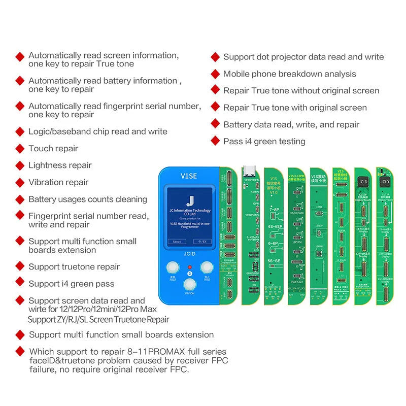 V1SE Pro plastic diagnostic detector for iPhone screen and board testing.
