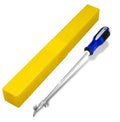 Portable alloy car tyre cleaning tool set with built-in Phillips screwdriver and long style design