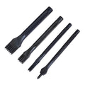 Black diamond tooth leather punch tool with 3mm pitch teeth on white background