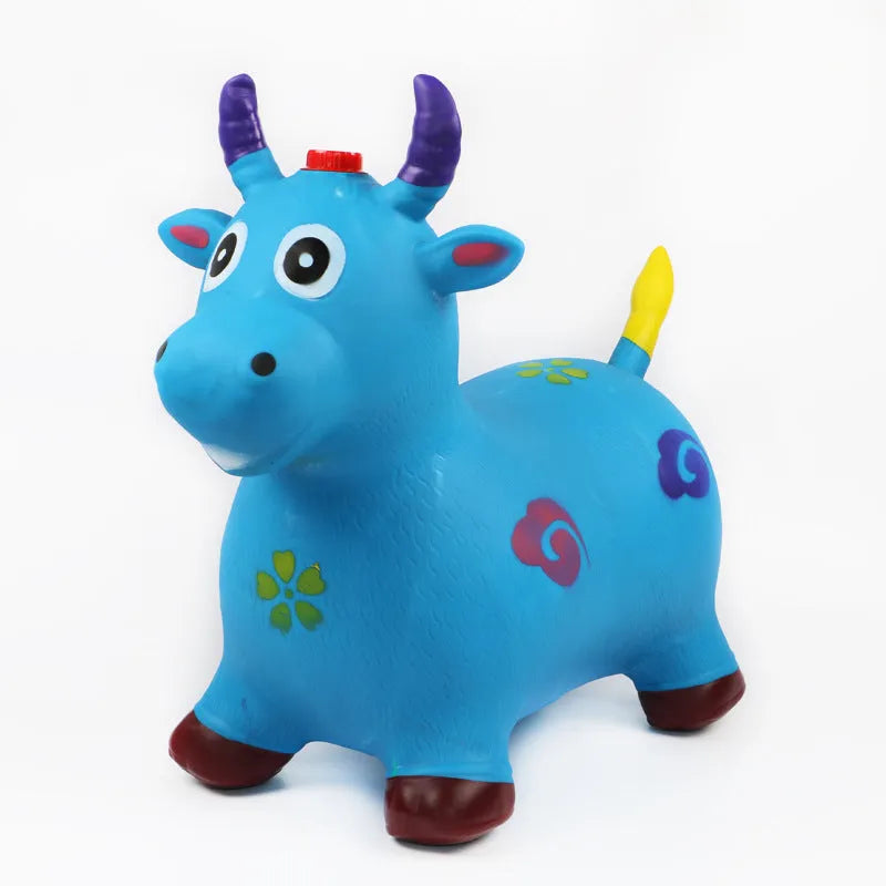 Children's PVC inflatable vaulting horse bouncy toy for ages 4-6