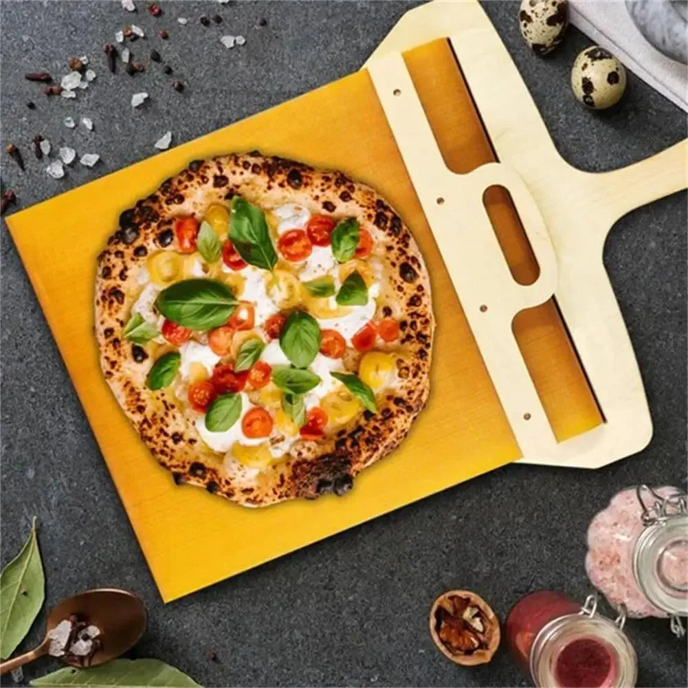 55x35cm food-grade PP pizza transfer shovel with hanging hole and non-stick surface