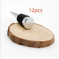 Silver zinc alloy threaded wine bottle stopper with silicone seal for M8 and M10 openings