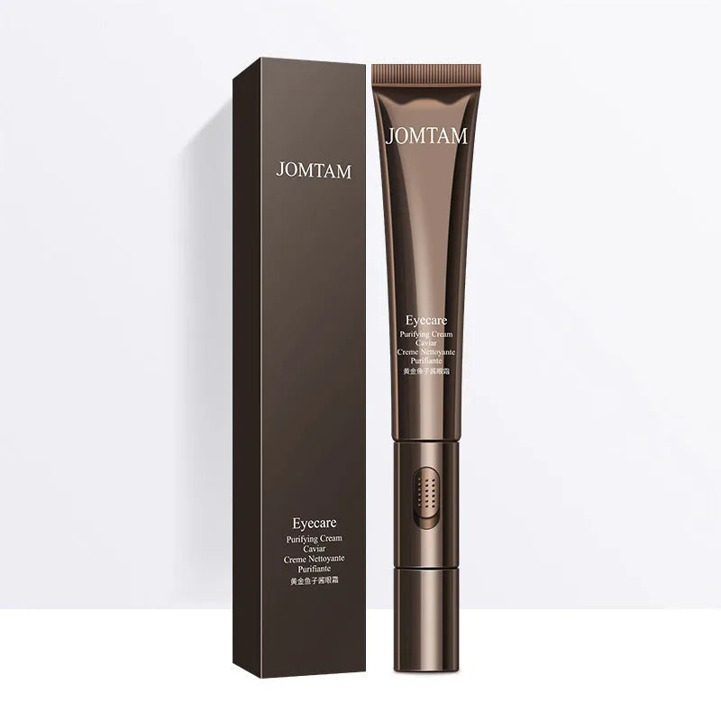 Golden Caviar Eye Cream 20g in white jar with gold accents, suitable for all skin types