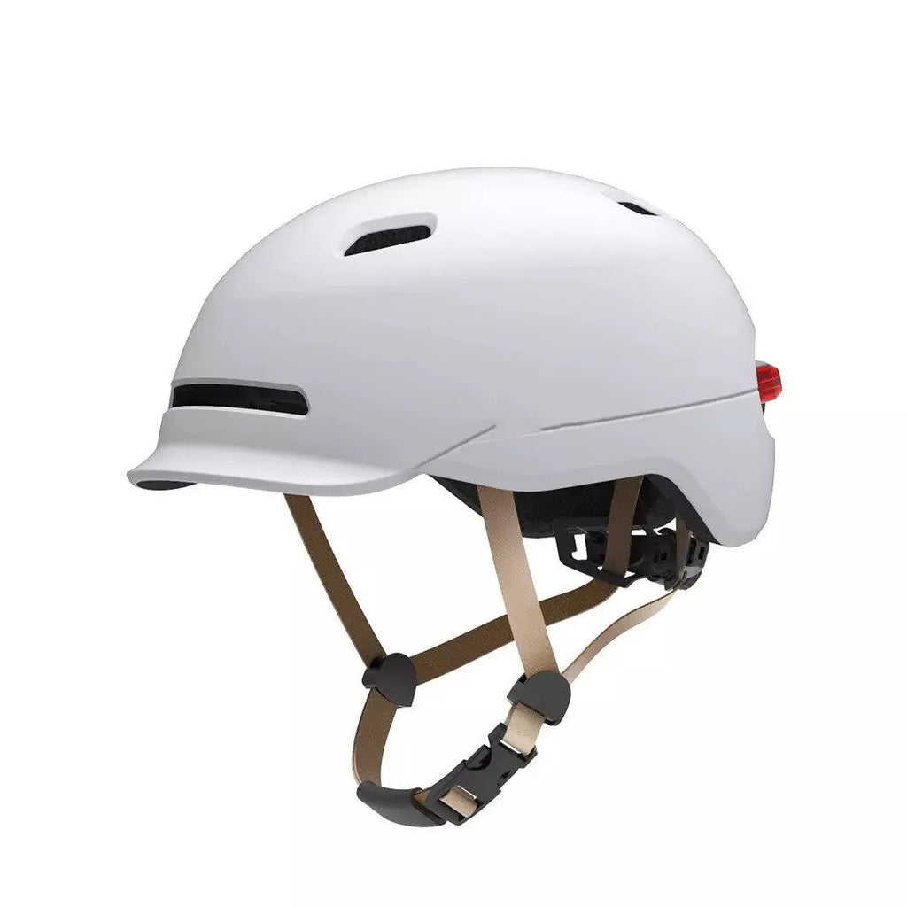 Urban Light Riding Intelligent Helmet in white, EPS PC construction, available in M and L sizes