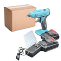 21V rechargeable cordless hot melt glue gun with batteries and charger for 11mm glue sticks