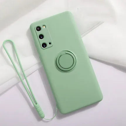 Samsung Galaxy S20 TPU silicone phone case in multiple colours showing back cover design.