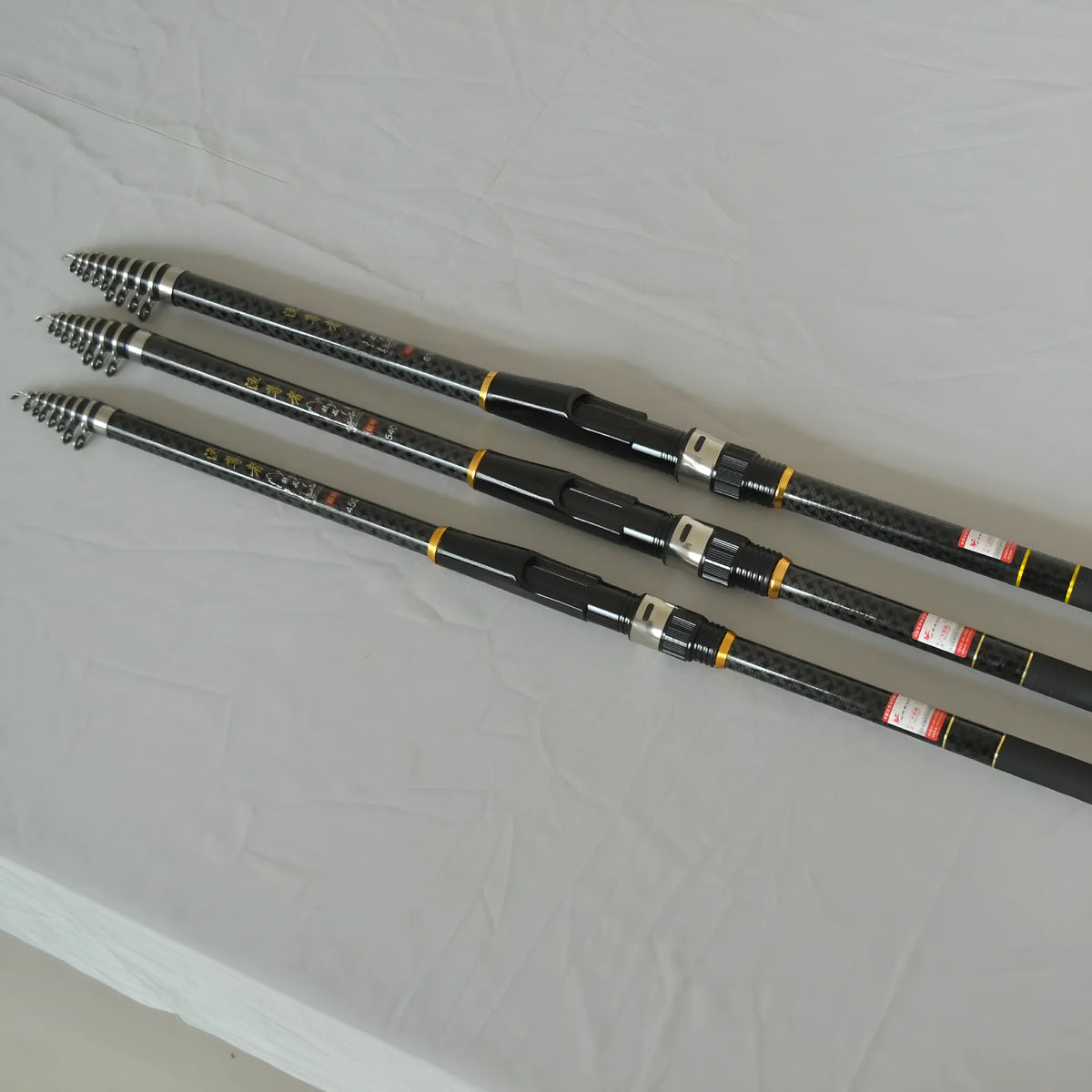Carbon fibre fishing rod for rock fishing, available in multiple lengths from 3.6 to 6.3 metres