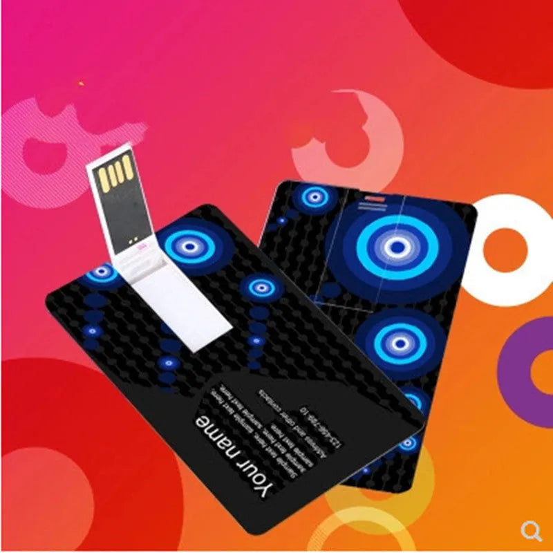 Creative gift USB flash drive with business card shape plastic shell USB 2.0 write protection switch