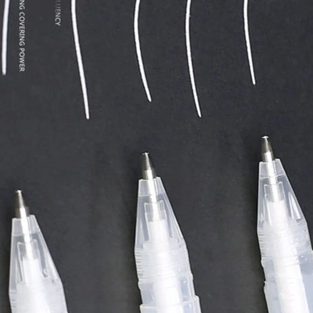 Touchnew highlight pen for card art with 0.8mm tip in golden, silver and white colours