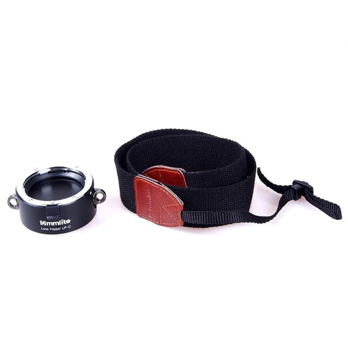 Aluminium alloy camera lens holder with stainless steel buckle and cotton strap for Canon Nikon Sony cameras