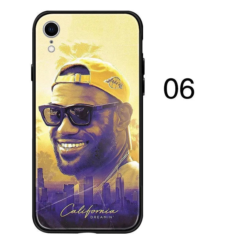 Silicone phone back cover case for Apple iPhone models in European and American style