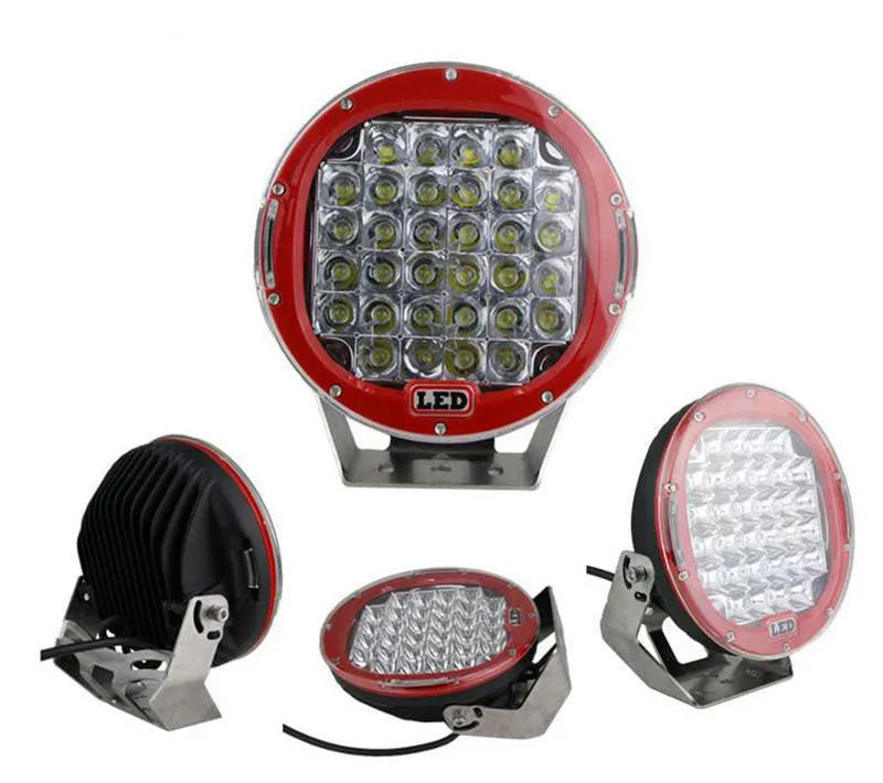 Front spotlight LED fog light inspection light black alloy die-casting 220x220x80mm