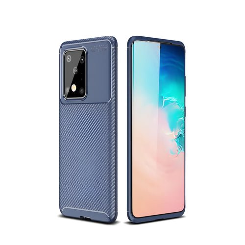 Beetle TPU back cover phone case for Samsung smartphones in solid black, blue, or brown colours