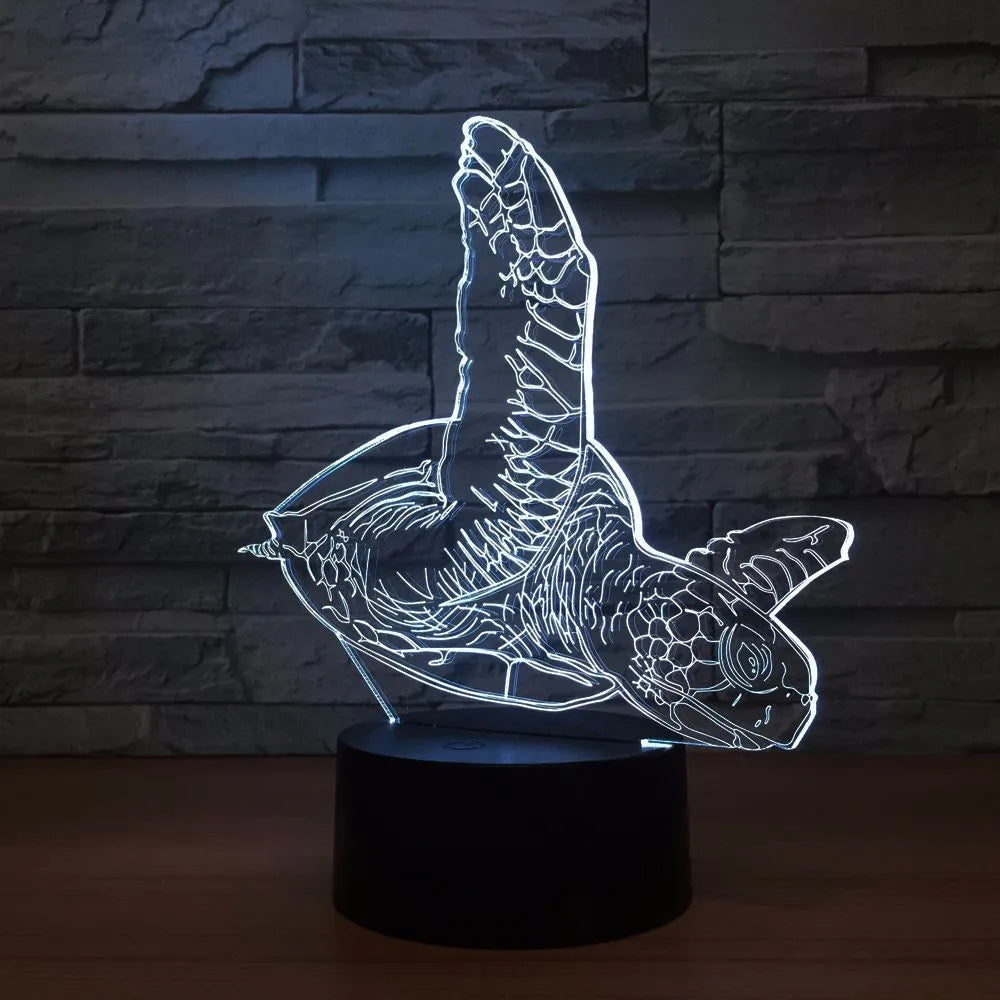 LED touch remote control desk lamp in black with 7 colour change acrylic plate on compact ABS base