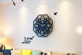 Acrylic wall clock with silent sweeping movement, square shape, green colour, size 40x40cm