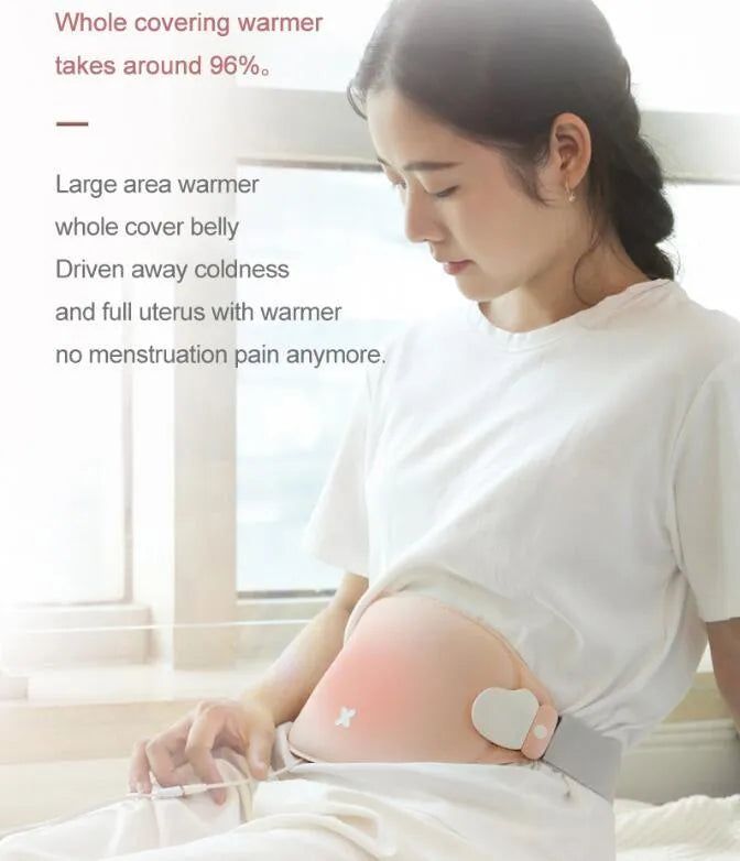 Rechargeable menstrual pain relief belt with three heat settings and three massage speeds, 300 x 150 x 10mm, basic model