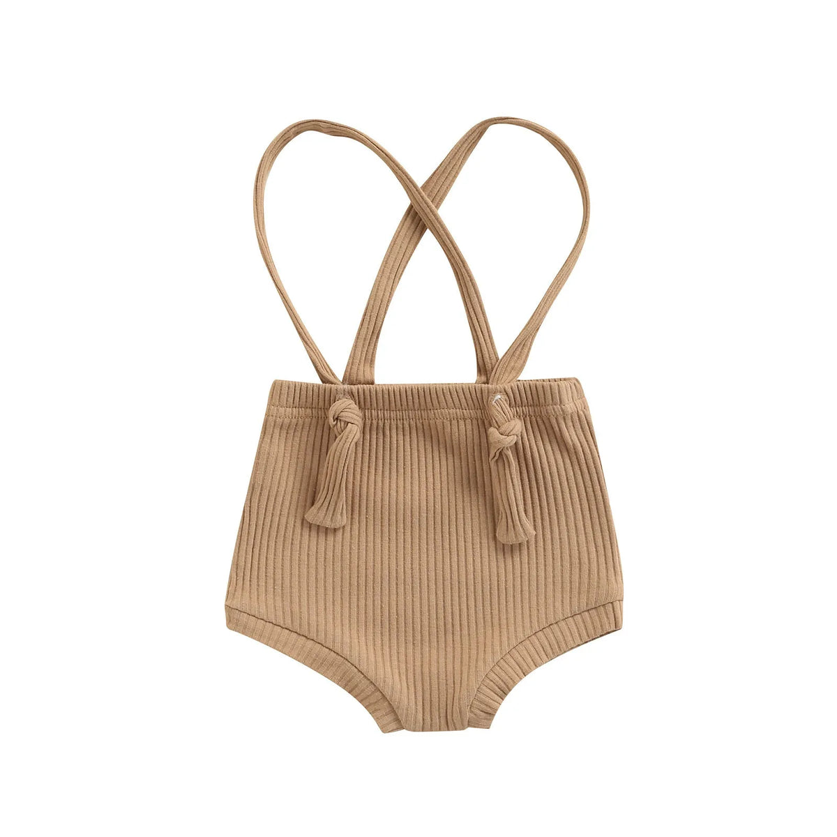 Baby carrier high waist triangle bottoming stretch pants in cotton solid colour on a model infant
