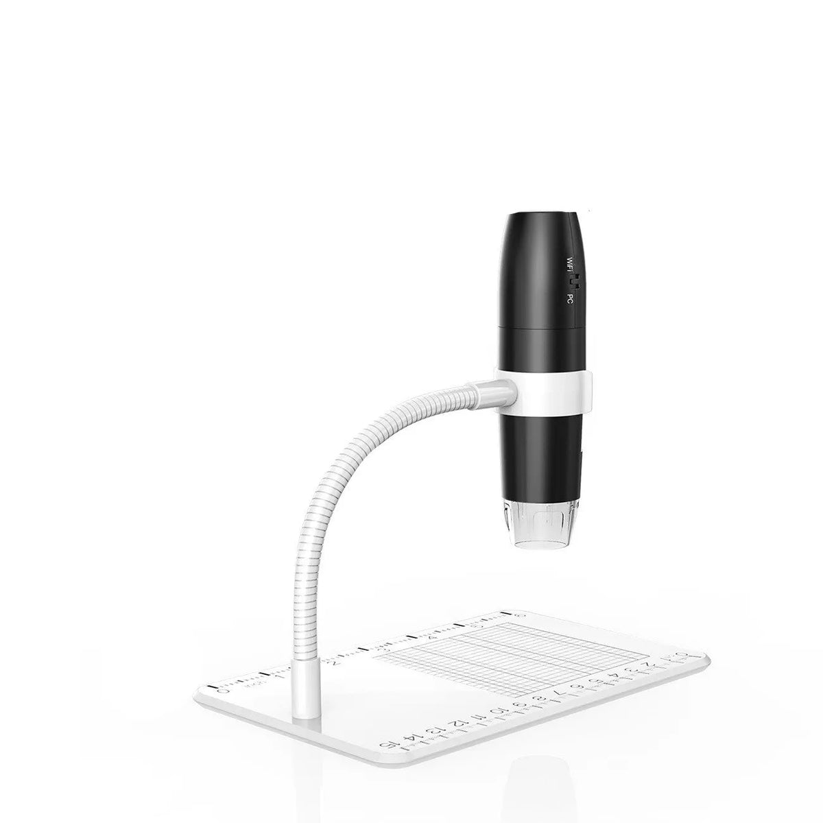 2 million HD digital magnifying glass USB microscope 1000x WiFi 8LED in black