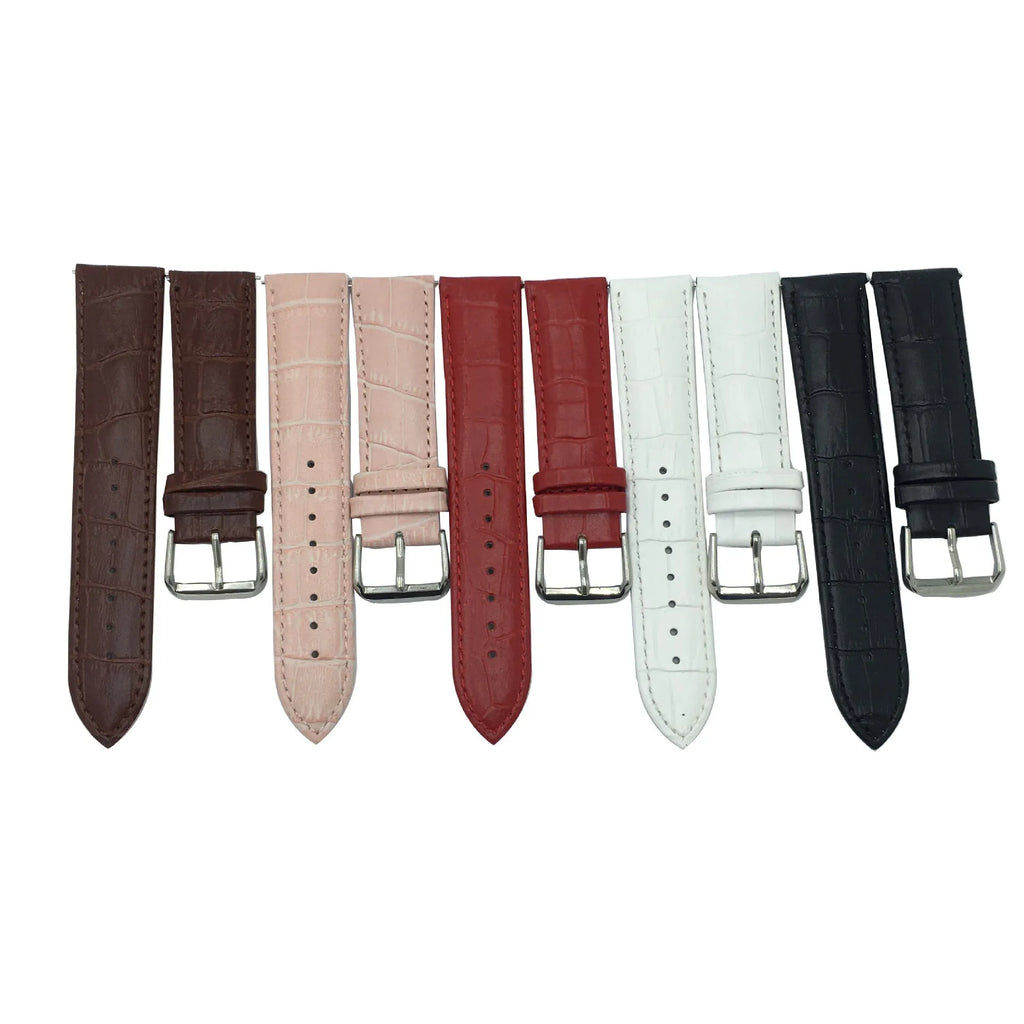 Genuine leather active watch band for Samsung Galaxy Watch 46mm in black