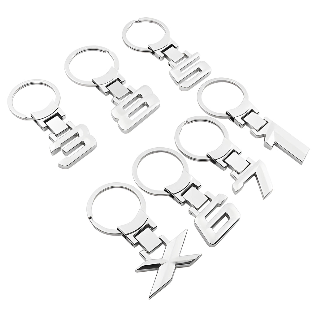 Zinc alloy metal keychain 67mm long, 32mm wide, 6mm thick, lightweight everyday carry key ring