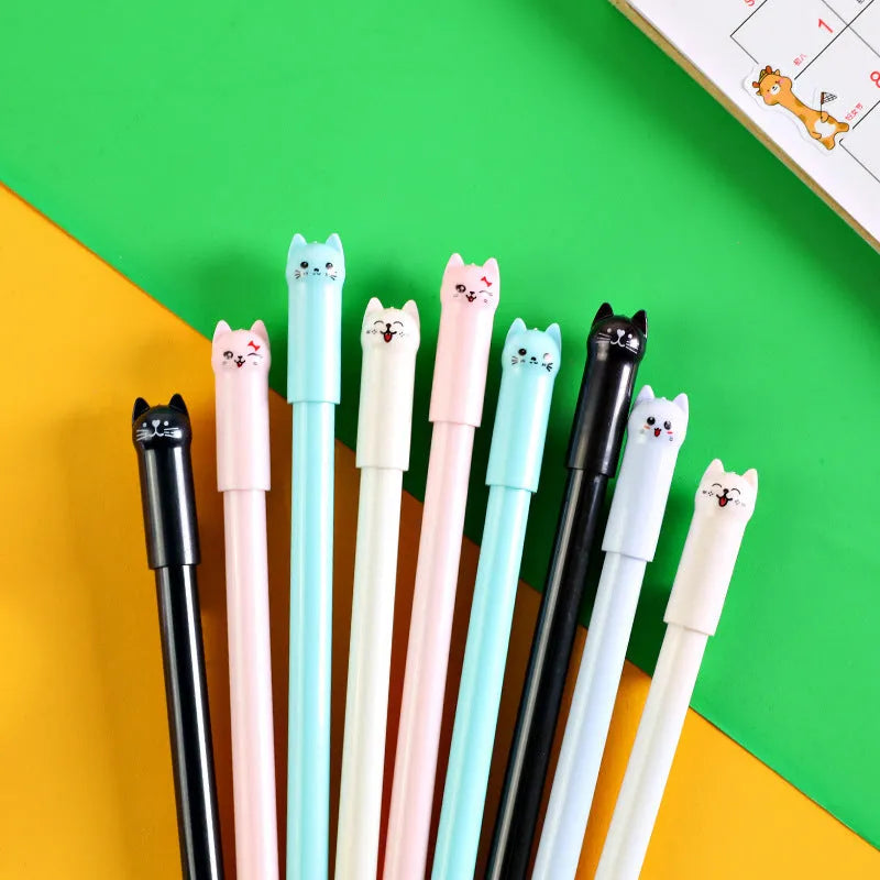 Pendulum cat gel pen with 0.5mm tip in multiple colour options for office writing