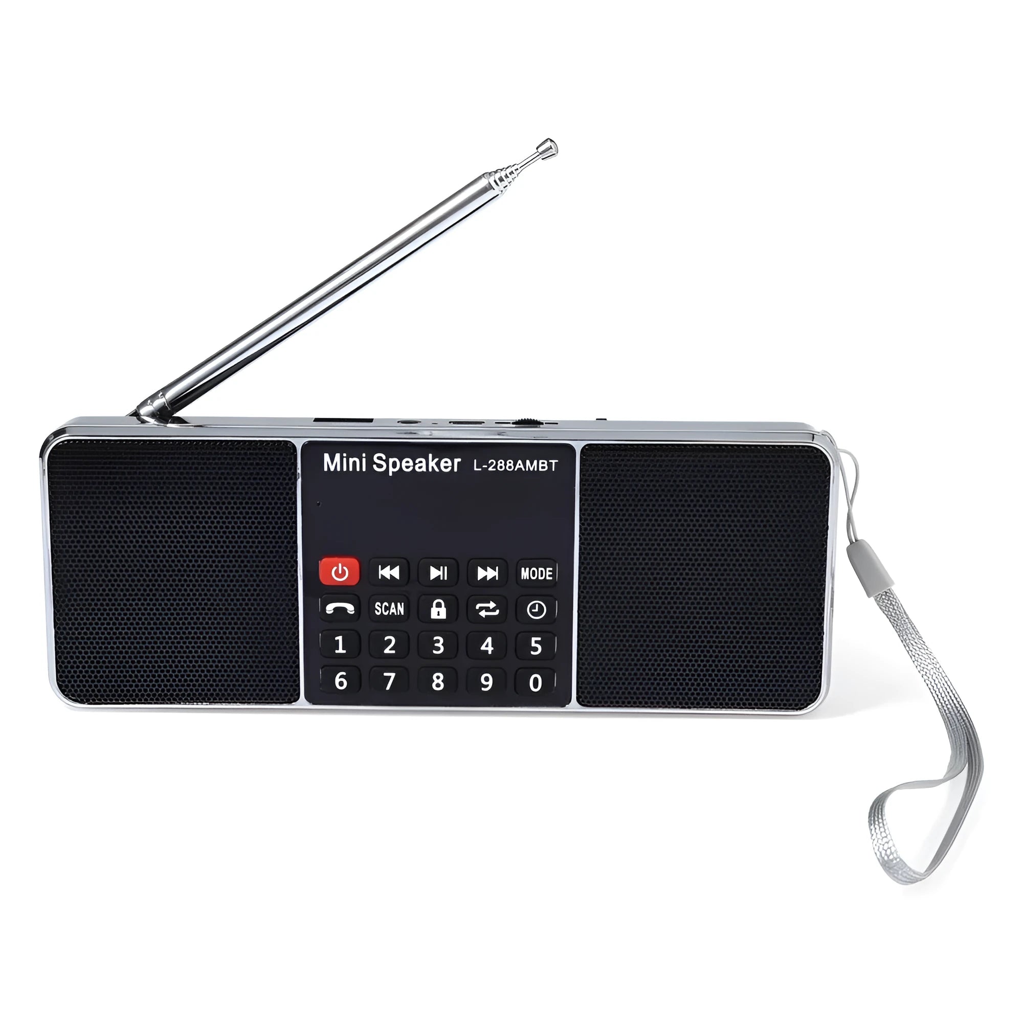 L-288AMBT portable Bluetooth speaker with AM FM radio LCD display in multiple colour options