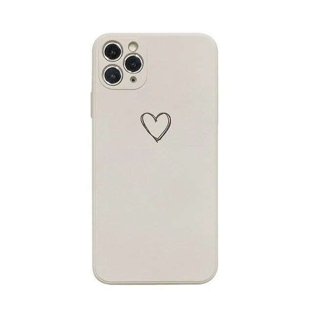 Silicone iPhone case in various colours showing back cover design for multiple models
