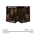 Men's leopard print ice silk underwear trousers in polyester fabric showing mid waist design