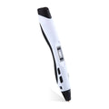 3D printing pen in black with plastic body, 180mm length, for handheld graffiti drawing