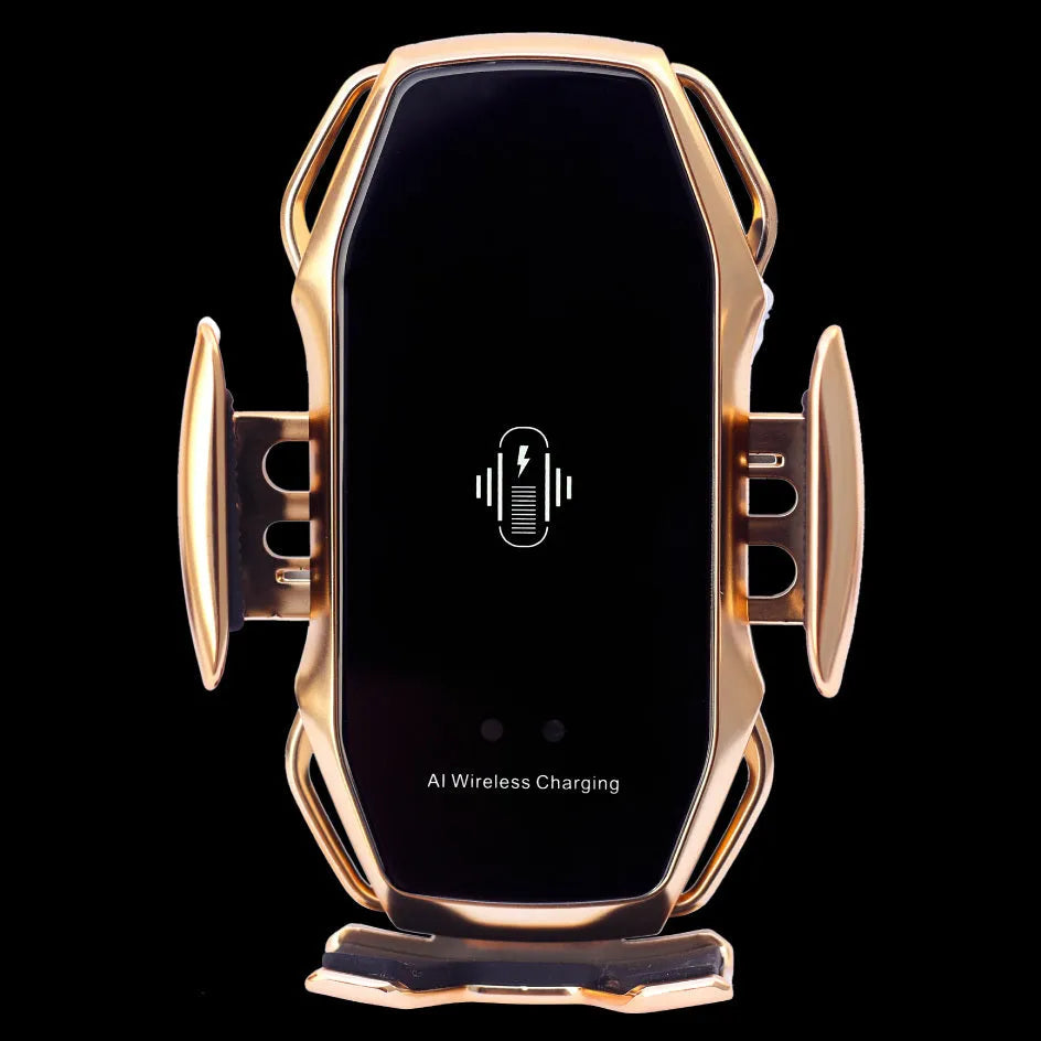 Navigation mobile phone holder with USB charging port in black, blue, gold, and red colour options