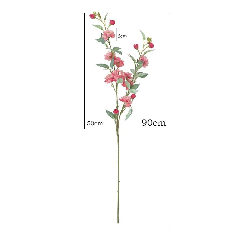 Single silk camellia artificial flower in Autumn Pink for Chinese retro home decoration