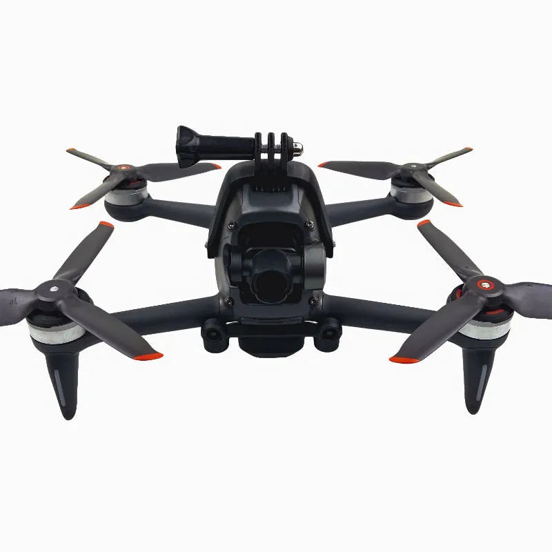 3D printed FPV drone top expansion bracket with soft sponge padding for GoPro-compatible camera mounting