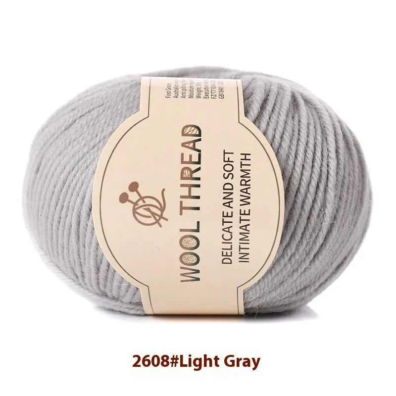 A single roll of hand-knitting wool yarn in a colour choice from over 30 options, for making baby clothes.