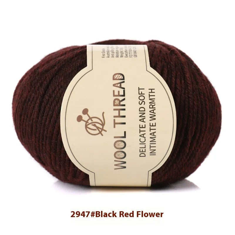 A single roll of hand-knitting wool yarn in a colour choice from over 30 options, for making baby clothes.