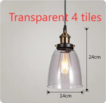 Nordic industrial glass chandelier in amber with adjustable 1.2m height