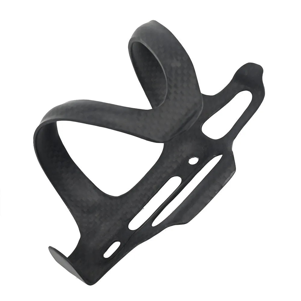 Toray T700 all-carbon fibre side-pull bicycle water bottle cage in black.