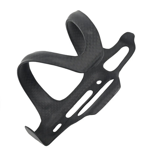 Toray T700 all-carbon fibre side-pull bicycle water bottle cage in black.