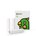 Pack of three 110mm x 30mm thermal paper rolls with adhesive backing