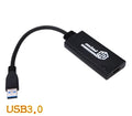 DM-HN09 USB 3.0 to HDMI adapter cable in black on a white background