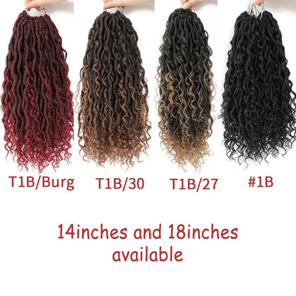 Feizifeizi Concubine chemical fibre dirty braids crochet hair for ladies, 14 inch length, colour option A