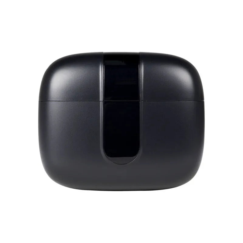Jerry X08 wireless in-ear headphones with digital display and charging case in black, grey, or white.