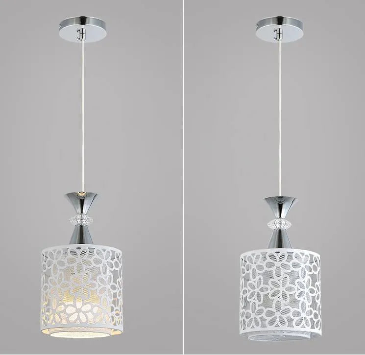 Single-head fishline pendant lamp with aluminium alloy shade and adjustable 1m suspension for restaurant task lighting
