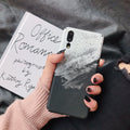 Painted PC phone case back cover for Honor Huawei smartphones in solid colour