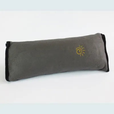 Children car pillow micro-suede fabric seat belt neck support for car travel safety